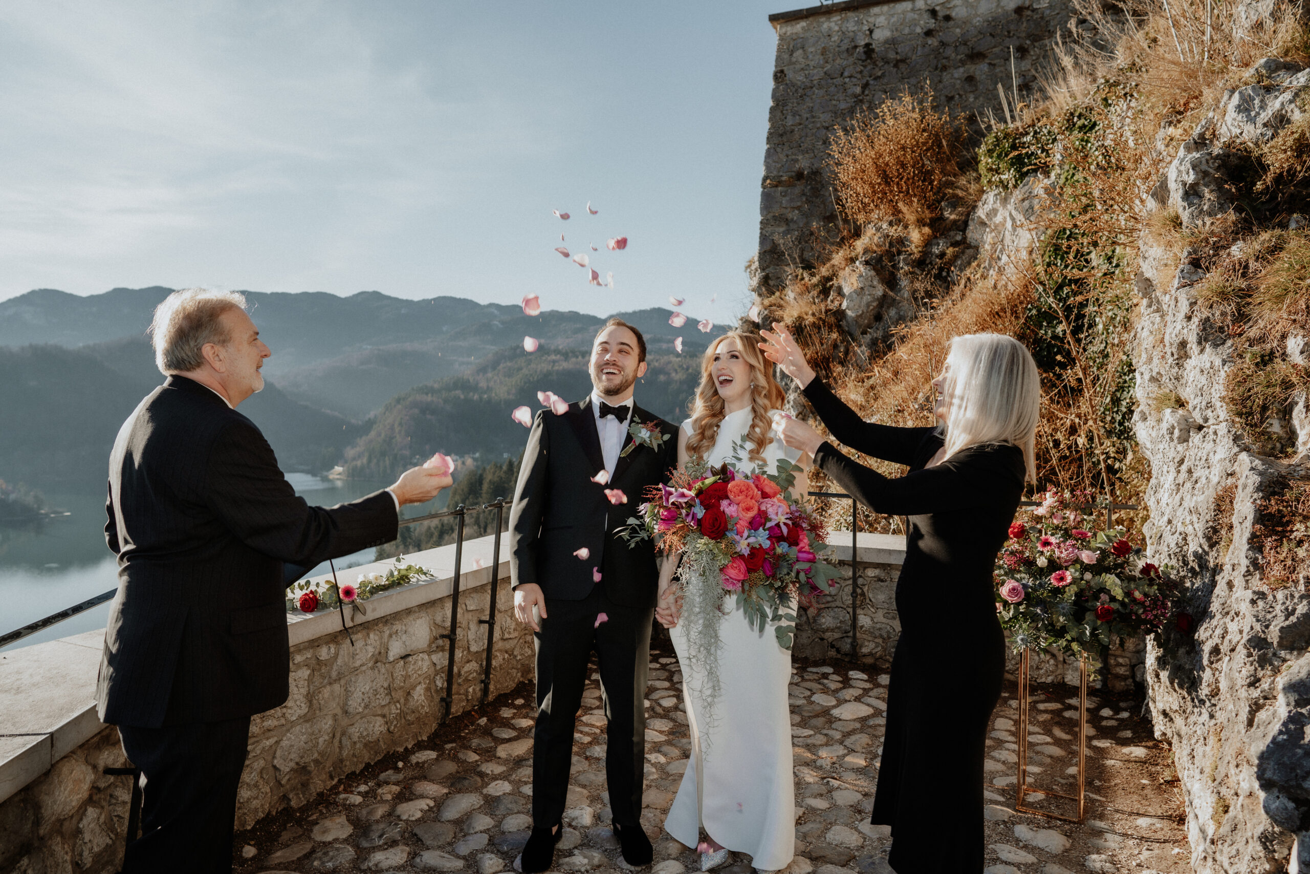 winter wedding in bled