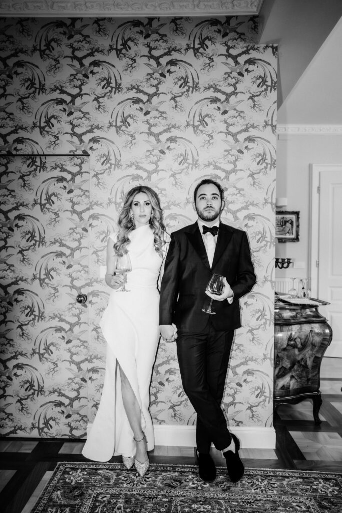 winter wedding in bled photography