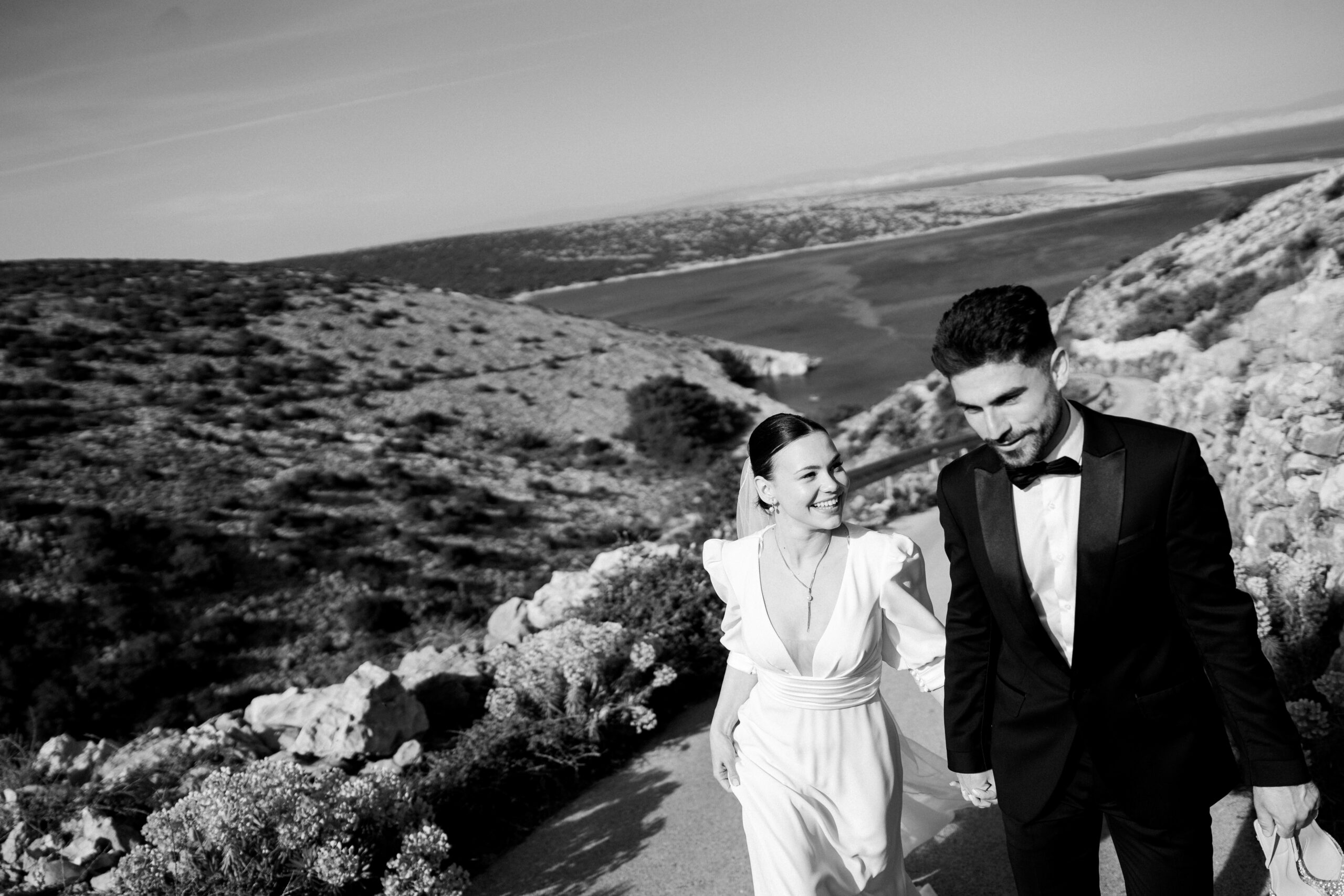 happy couple posing