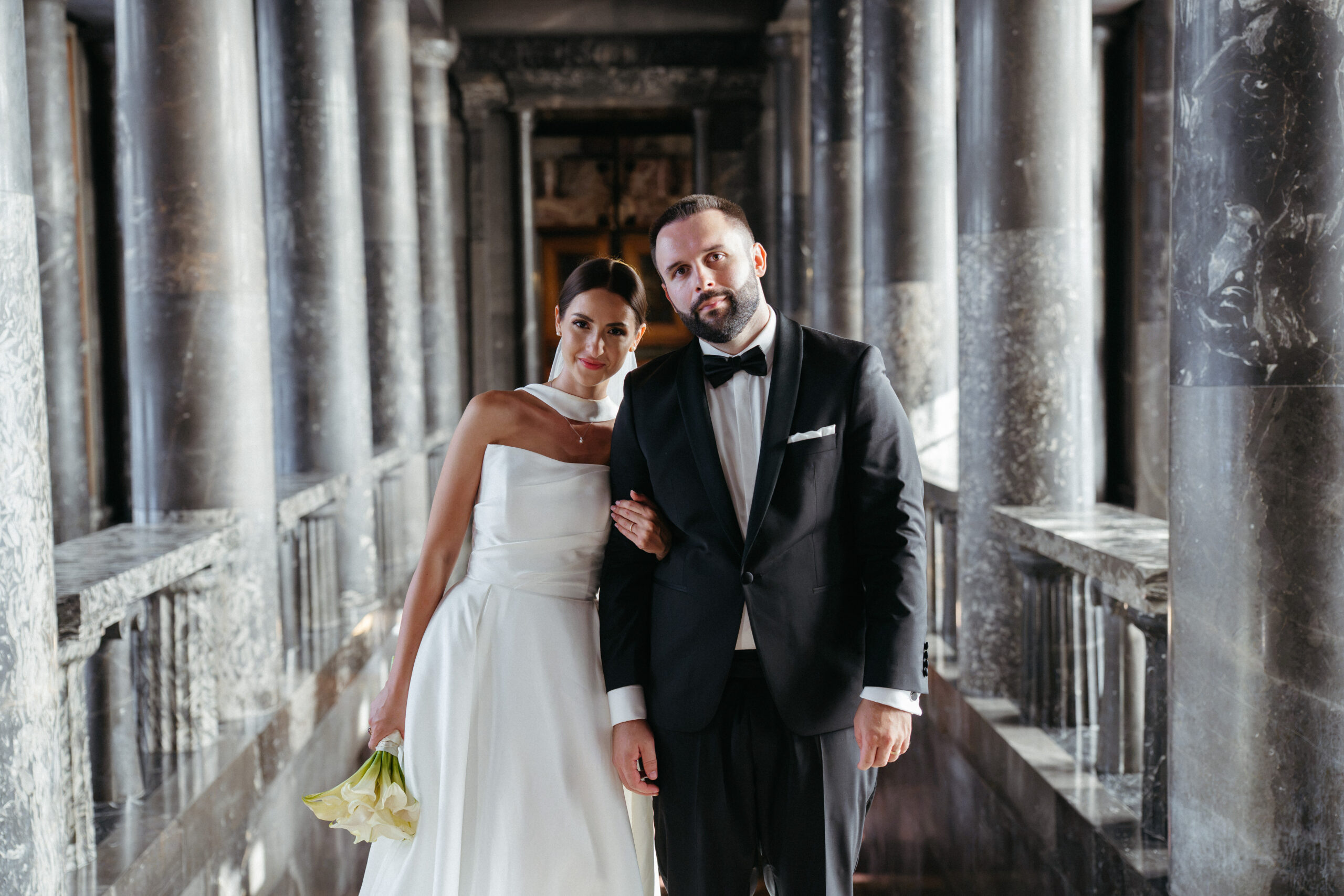 ljubljana wedding photography at library