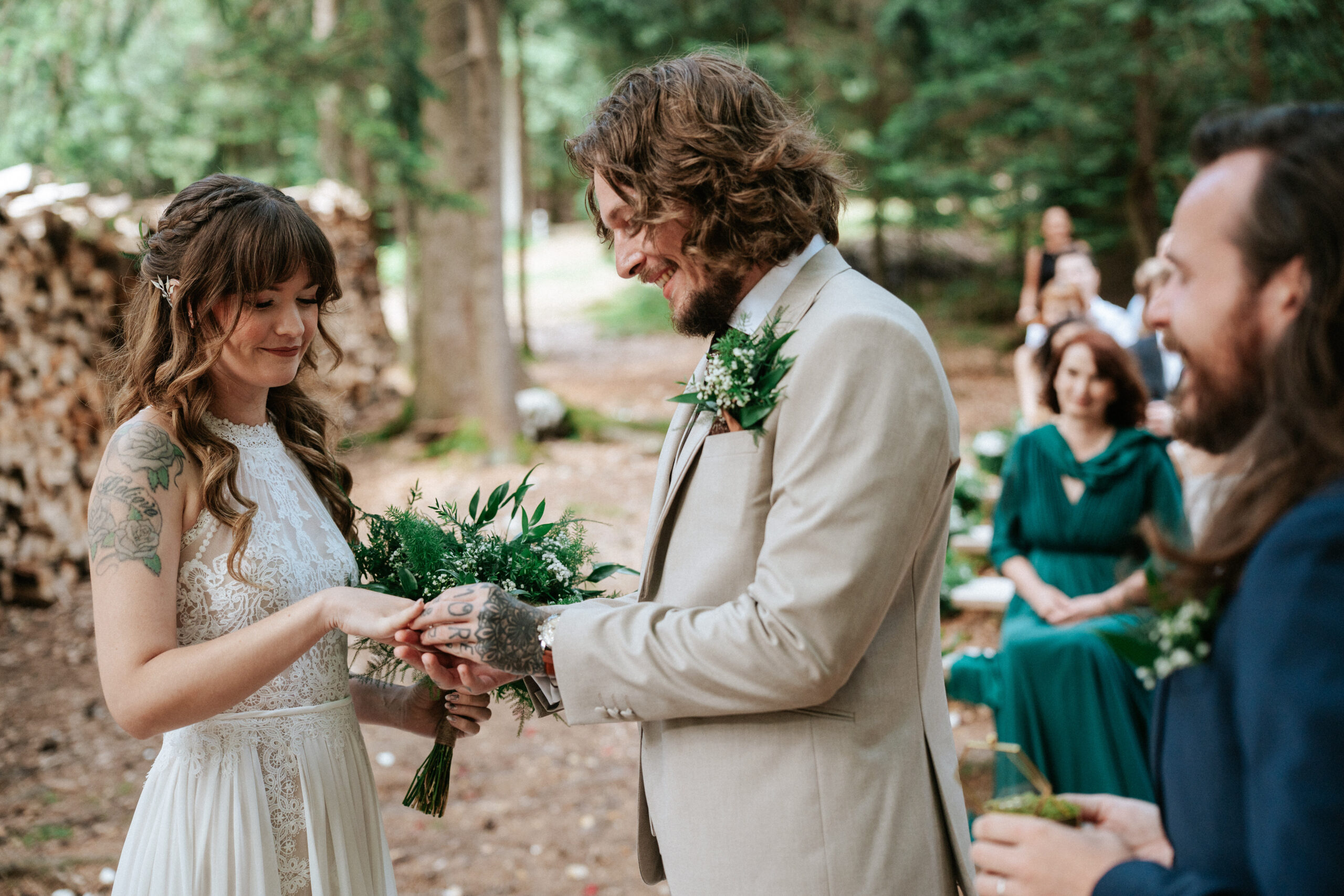 forest wedding in slovenia