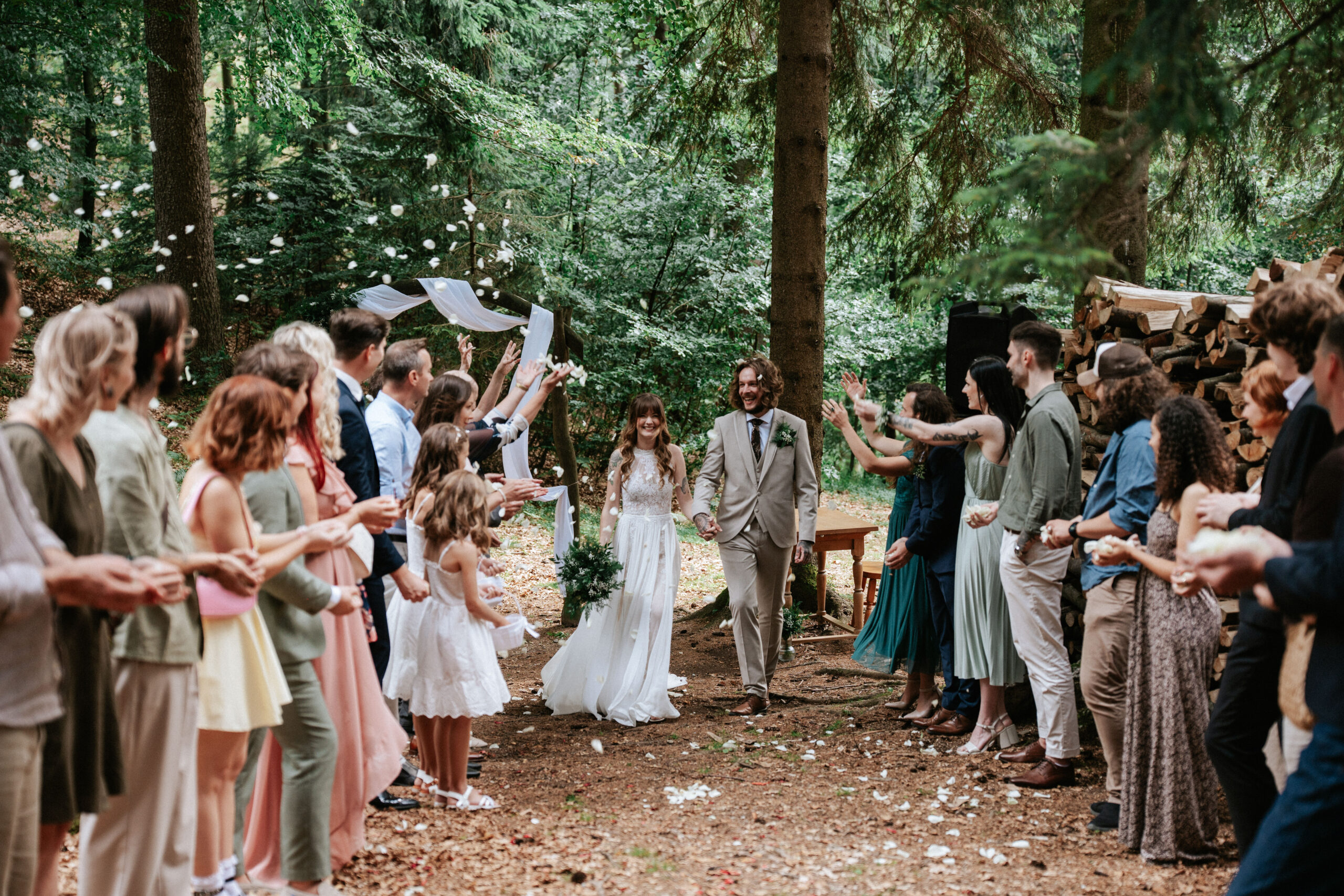 forest wedding in slovenia