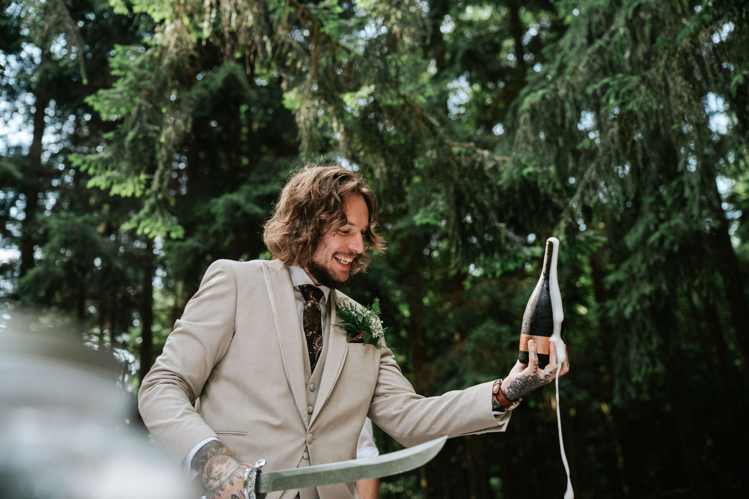 forest wedding in slovenia