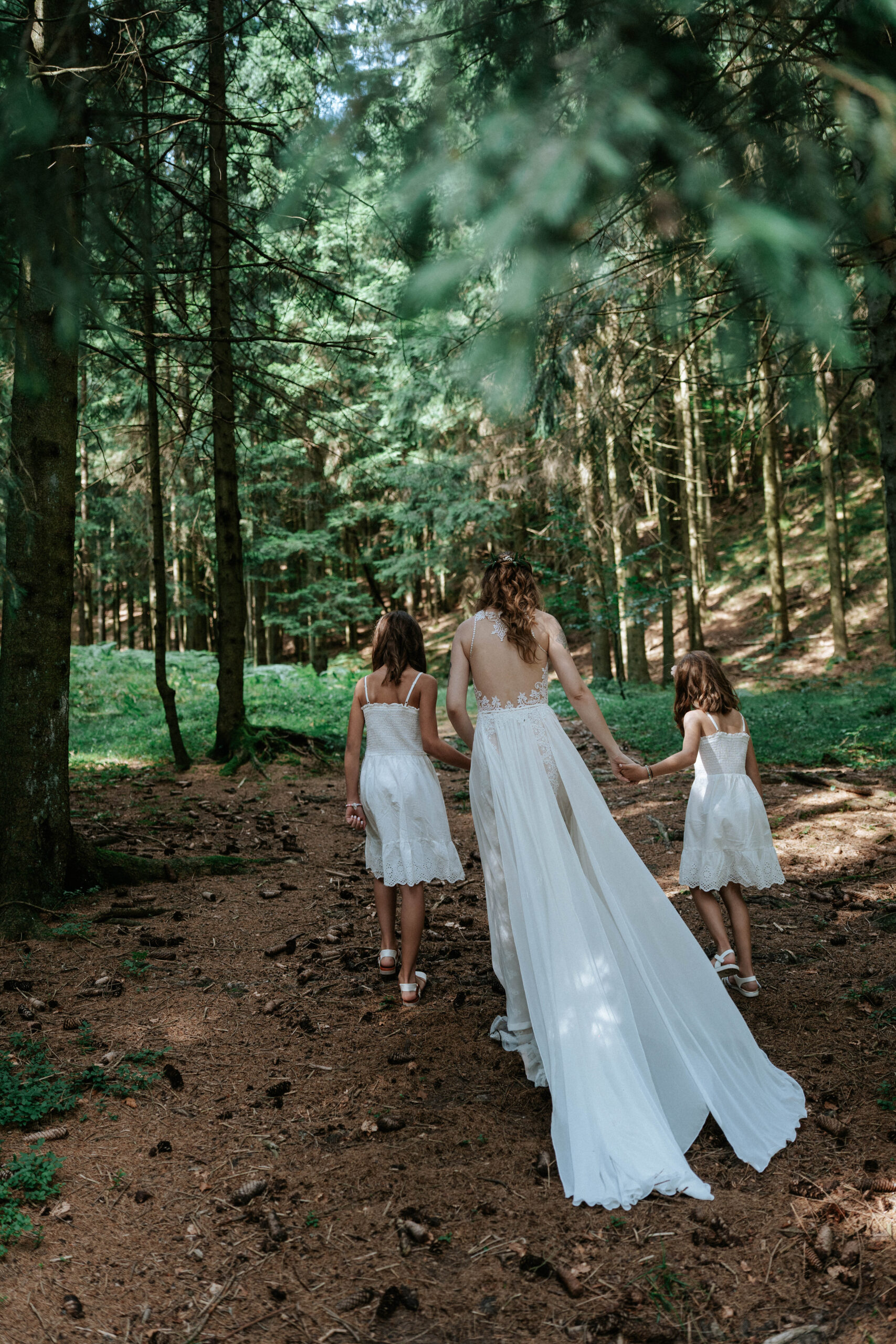 forest wedding in slovenia