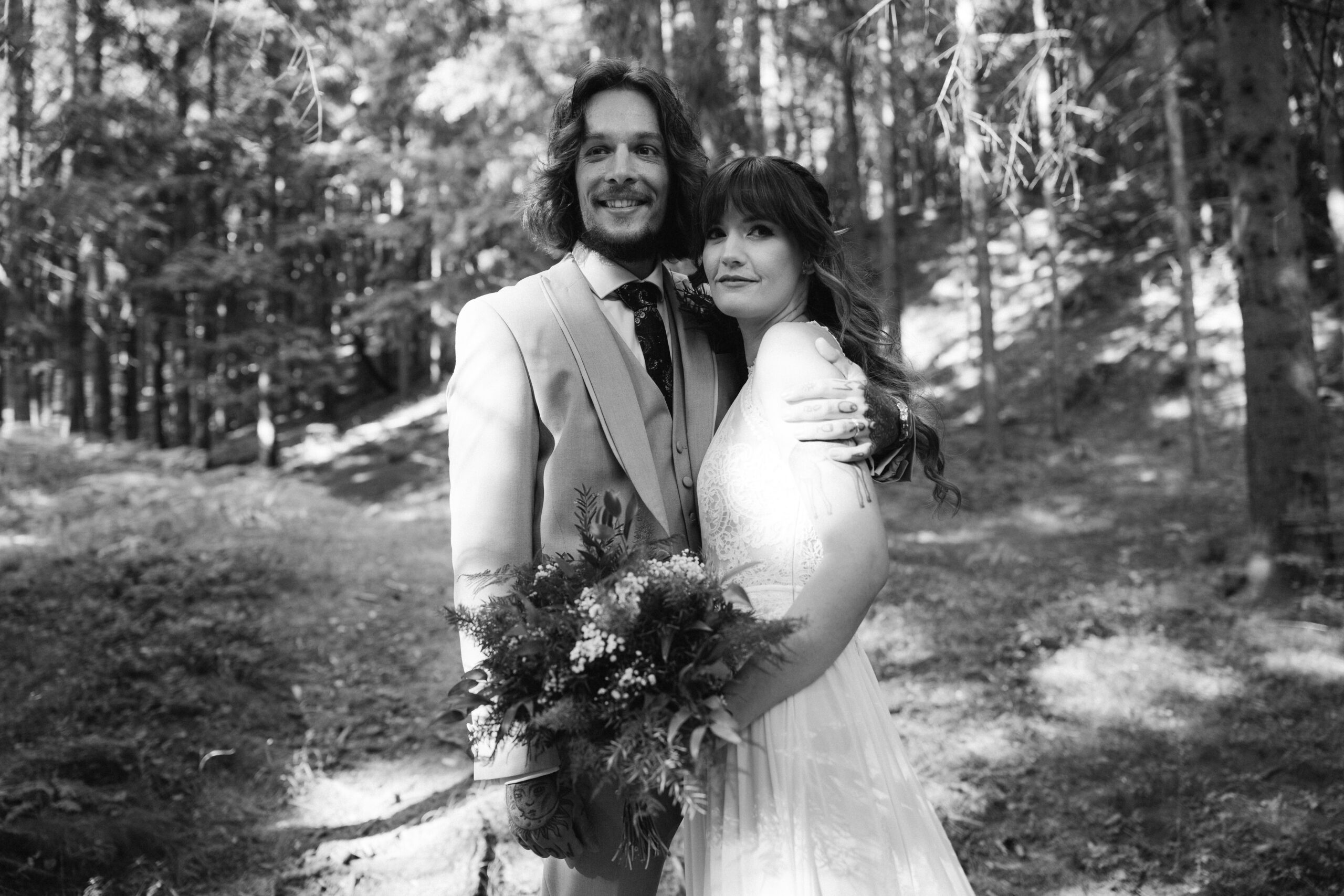 forest wedding in slovenia