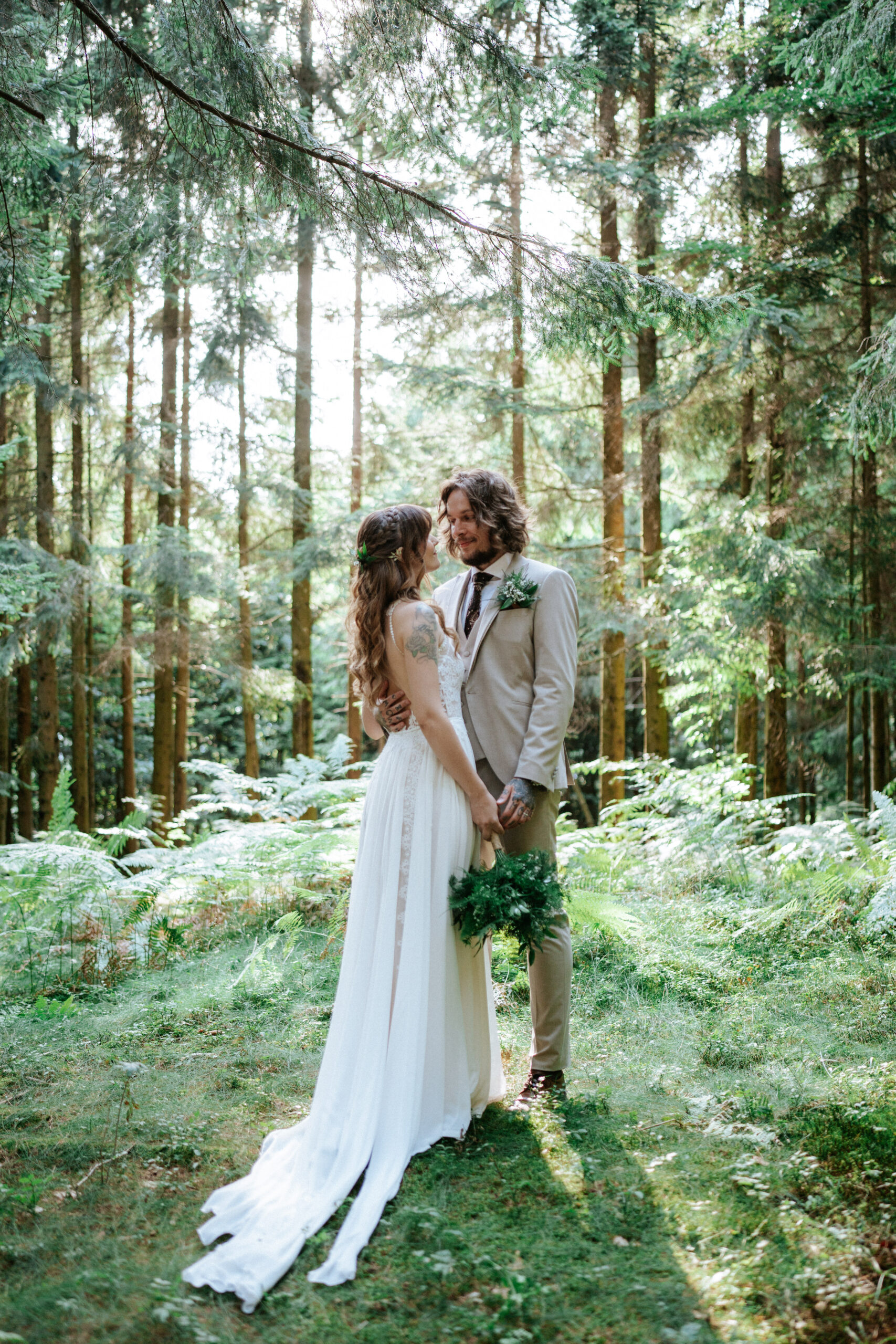 forest wedding in slovenia