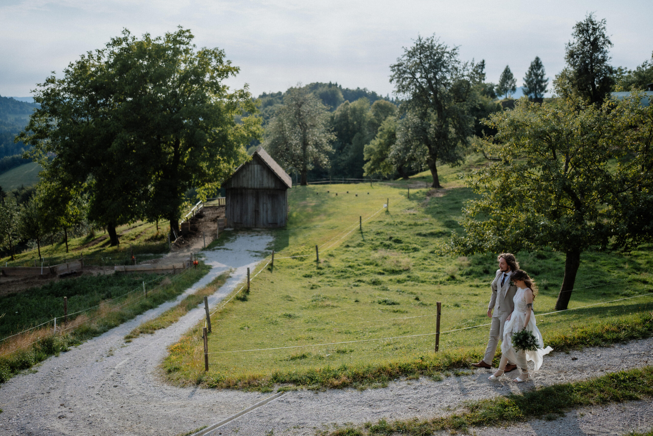 forest wedding in slovenia