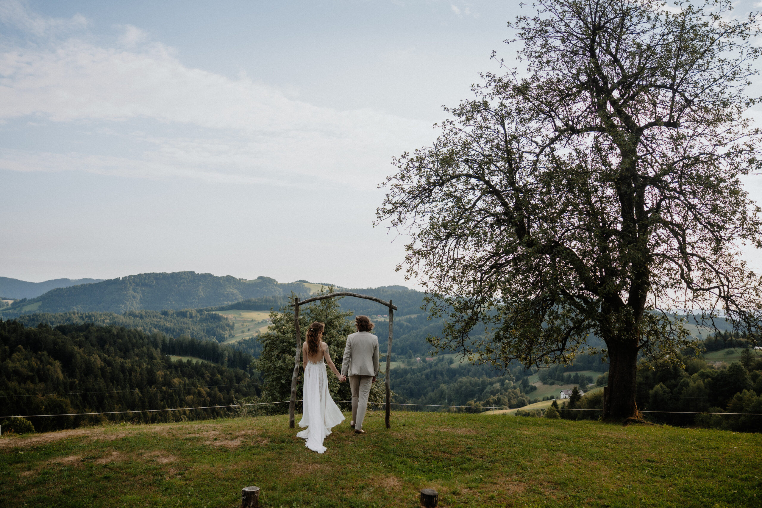 forest wedding in slovenia