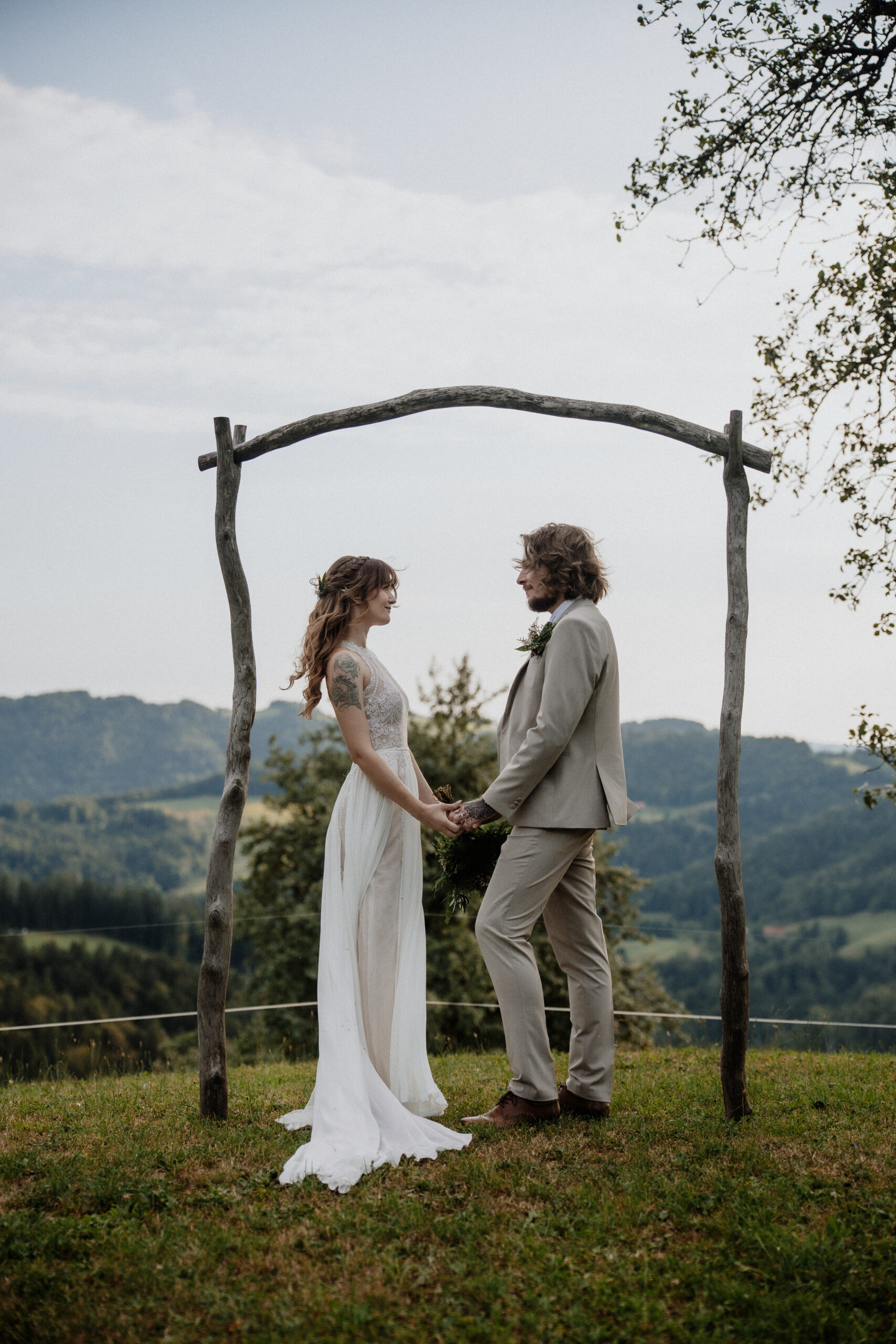 forest wedding in slovenia
