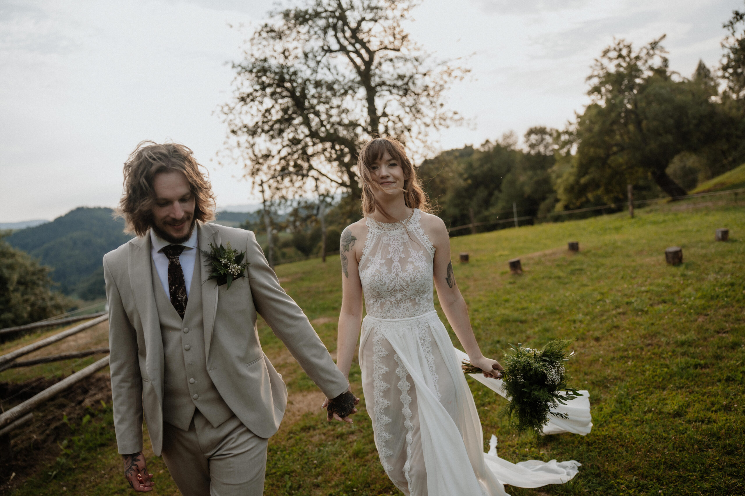 forest wedding in slovenia
